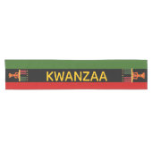 Kwanzaa Celebration Pan-African Vertical Stripes Korte Tafelloper (Horizontaal)