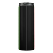 Kwanzaa Celebration Pan-African Vertical Stripes Thermosbeker (Achterkant)