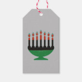 Kwanzaa Colors Kinara Cadeaulabel (Voorkant)