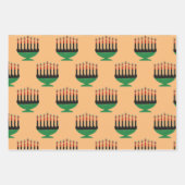 Kwanzaa Colors Kinara Inpakpapier Vel (Voorkant 3)