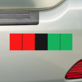 Kwanzaa Colors Red Black Green Stripes Pattern Bumpersticker (Op auto)