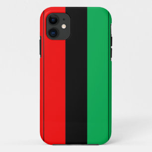 Kwanzaa Colors Red Black Green Stripes Pattern iPhone 11 Hoesje