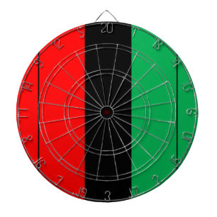Kwanzaa Colors Red Black Green Stripes Pattern Dartbord