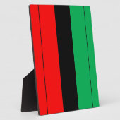 Kwanzaa Colors Red Black Green Stripes Pattern Fotoplaat (Zijkant)