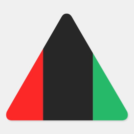 Kwanzaa Colors Red Black Green Stripes Pattern Sticker (Voorkant)