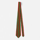 Kwanzaa Colors Red Black Green Stripes Pattern Stropdas (Voorkant)