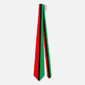 Kwanzaa Colors Red Black Green Stripes Pattern Stropdas (Voorkant)