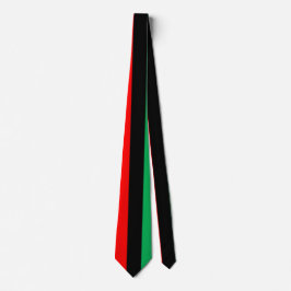 Kwanzaa Colors Red Black Green Stripes Pattern Stropdas