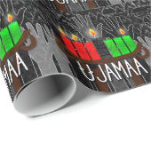 Kwanzaa Dag 4 Ujamaa Kinara Cooperative Econimcs Cadeaupapier (Rol Hoek)