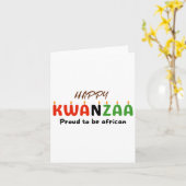 Kwanzaa-dag  kaart (Gele Bloem)