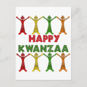 Kwanzaa Dancers Briefkaart (Voorkant)
