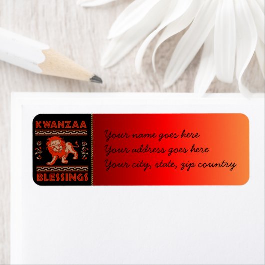Kwanzaa Dancers Etiket (Insitu)