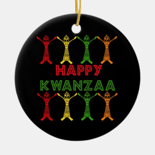 Kwanzaa Dancers Keramisch Ornament (Voorkant)