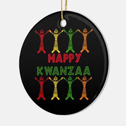 Kwanzaa Dancers Keramisch Ornament (Links)
