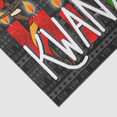 Kwanzaa Dancers met Kinara Candles Tissuepapier (Detail)