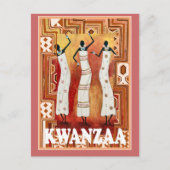 Kwanzaa - dansdames briefkaart (Voorkant)
