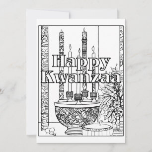 Kwanzaa design feestdagenkaart