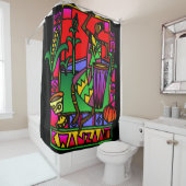 Kwanzaa Douchegordijn (In situ)