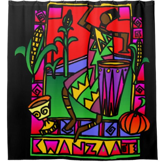 Kwanzaa Douchegordijn (Voorkant)