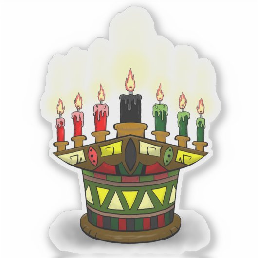 Kwanzaa eerste vruchten 2 sticker (Voorkant)