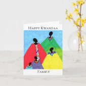 Kwanzaa Family Wenskaart Kaart (Gele Bloem)