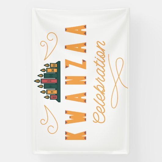 Kwanzaa-feestbanner Spandoek (Verticaal)