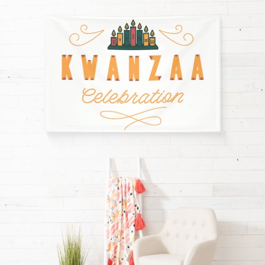 Kwanzaa-feestbanner Spandoek (Insitu)