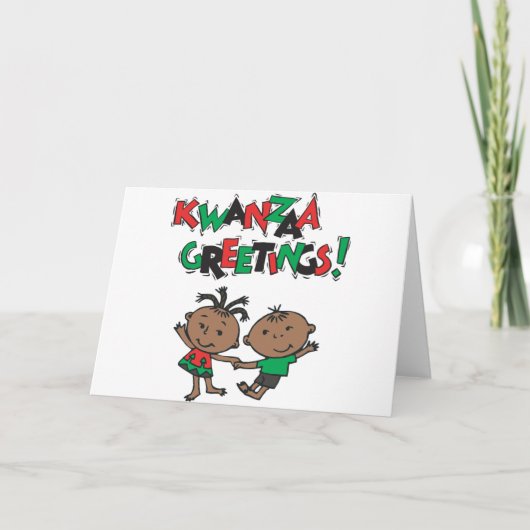 Kwanzaa Feestdagen Kaart (Voorkant)