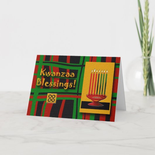 Kwanzaa Feestdagen Kaart (Voorkant)