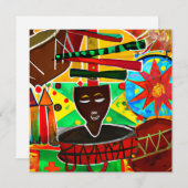 Kwanzaa Feestdagenkaart (Voorkant / Achterkant)