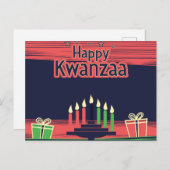 Kwanzaa Feestdagenkaart (Voorkant / Achterkant)