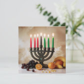 KWANZAA FEESTDAGENKAART (Staand voorkant)
