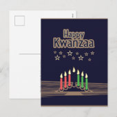 Kwanzaa Feestdagenkaart (Voorkant / Achterkant)