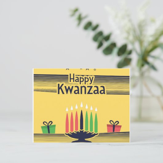 Kwanzaa Feestdagenkaart (Staand voorkant)