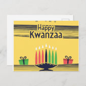 Kwanzaa Feestdagenkaart (Voorkant / Achterkant)
