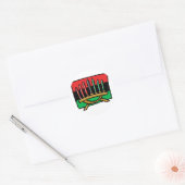 Kwanzaa Flag Ronde Sticker (Envelop)