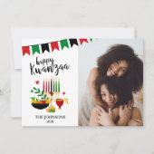 Kwanzaa Foto Feestdagenkaart (Voorkant)