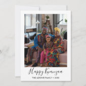 Kwanzaa Foto Vakantiekaart Feestdagenkaart (Voorkant)