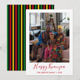 Kwanzaa Foto Vakantiekaart Feestdagenkaart