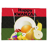 Kwanzaa Fruit Cornucopia Groot Cadeauzakje (Achterkant)