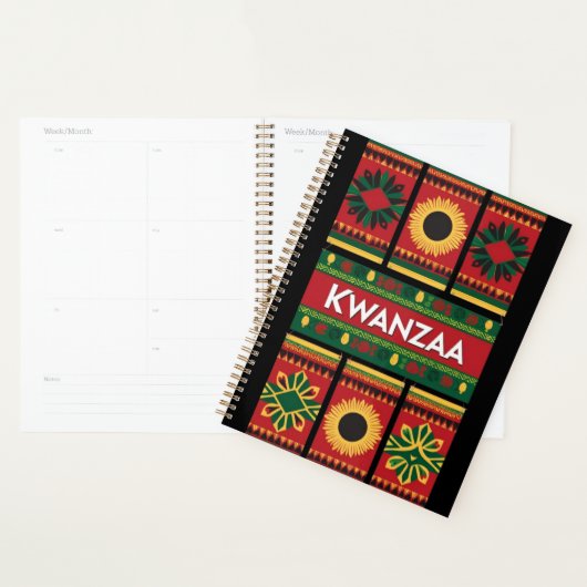 Kwanzaa-geïnspireerde plannerontwerp planner (Display)