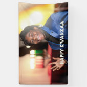 KWANZAA - GELUKKIGE KWANZAA - SPANDOEK (Verticaal)