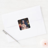 KWANZAA - GELUKKIGE KWANZAA VIERKANTE STICKER (Envelop)