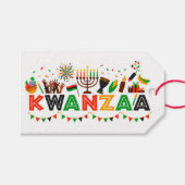 Kwanzaa Gift Labels Cadeaulabel (Voorkant (Horizontaal))