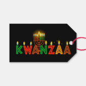 Kwanzaa Gift Labels Cadeaulabel (Voorkant (Horizontaal))