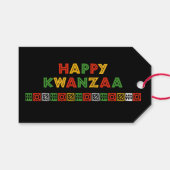 Kwanzaa Gift Labels Cadeaulabel (Voorkant (Horizontaal))