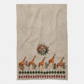 Kwanzaa Giraffes Theedoek (Verticaal)
