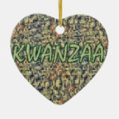 Kwanzaa Greetings Keramisch Ornament (Voorkant)