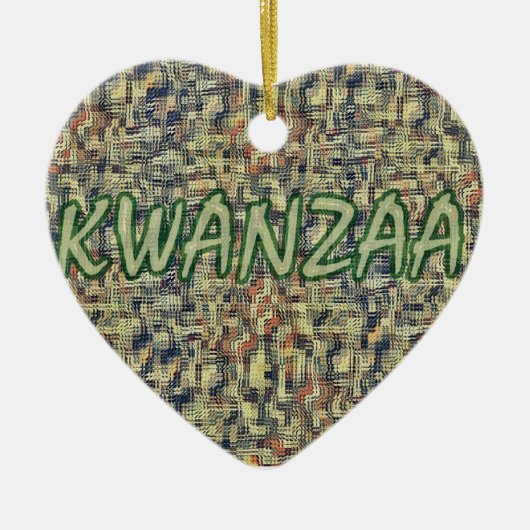 Kwanzaa Greetings Keramisch Ornament (Voorkant)