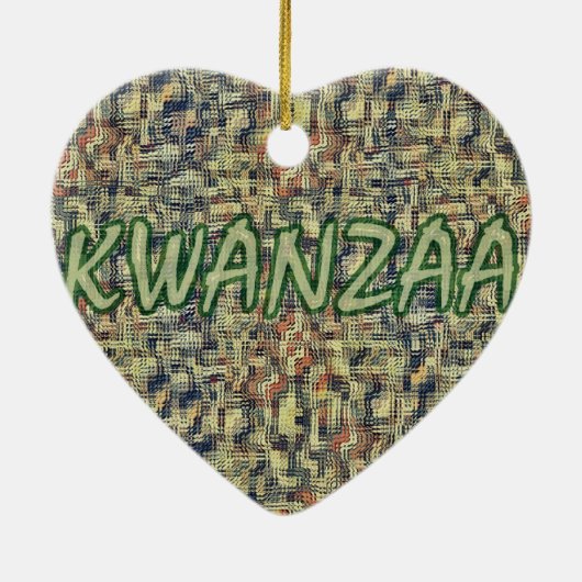 Kwanzaa Greetings Keramisch Ornament (Achterkant)